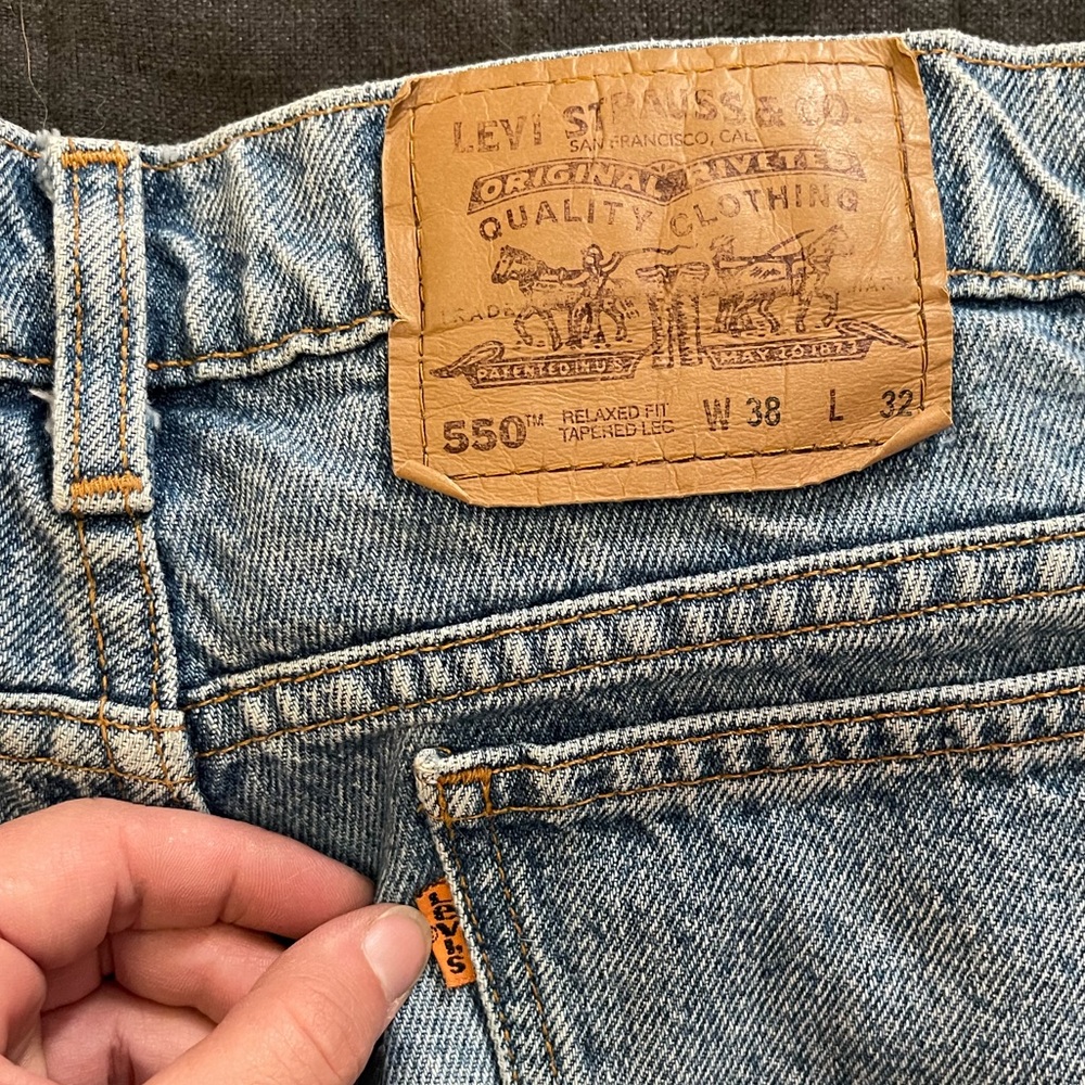 Levi’s Orange Tag 550 38x32 Light Wash